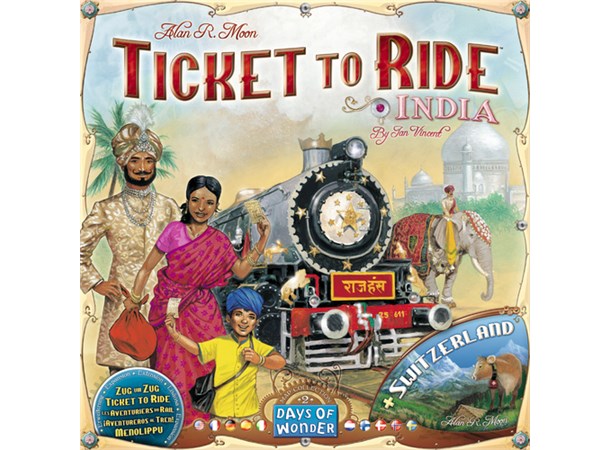 Ticket to Ride Map Coll 2 India/Switzerl Map Collection 2 Expansion